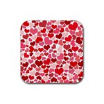 Heart 2014 0935 Rubber Coaster (Square)  Front