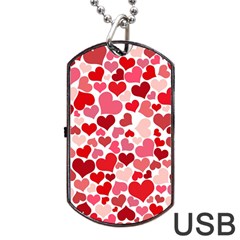 Heart 2014 0935 Dog Tag USB Flash (One Side)