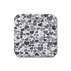 Heart 2014 0936 Rubber Square Coaster (4 Pack) 