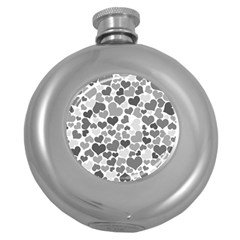 Heart 2014 0936 Round Hip Flask (5 Oz)