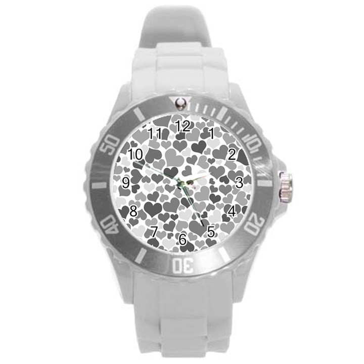 Heart 2014 0936 Round Plastic Sport Watch (L)