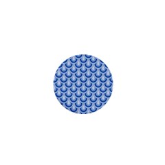 Awesome Retro Pattern Blue 1  Mini Magnets by ImpressiveMoments