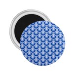 Awesome Retro Pattern Blue 2.25  Magnets Front