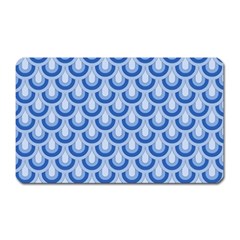 Awesome Retro Pattern Blue Magnet (rectangular)