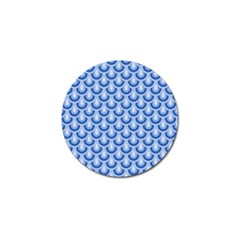 Awesome Retro Pattern Blue Golf Ball Marker (10 Pack)