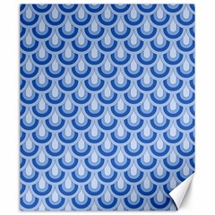 Awesome Retro Pattern Blue Canvas 20  X 24  