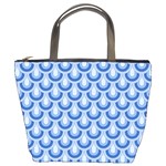 Awesome Retro Pattern Blue Bucket Bags Front