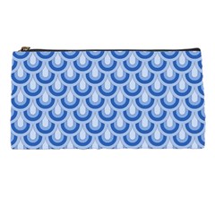 Awesome Retro Pattern Blue Pencil Cases