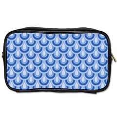 Awesome Retro Pattern Blue Toiletries Bags