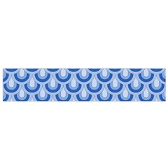 Awesome Retro Pattern Blue Flano Scarf (small) 