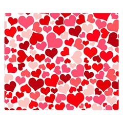 Heart 2014 0937 Double Sided Flano Blanket (small) 