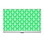 Awesome Retro Pattern Green Business Card Holders Front