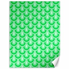 Awesome Retro Pattern Green Canvas 36  X 48  