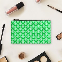 Awesome Retro Pattern Green Cosmetic Bag (small) 