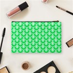 Awesome Retro Pattern Green Cosmetic Bag (Medium)  Back