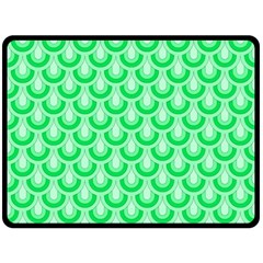 Awesome Retro Pattern Green Fleece Blanket (large) 