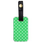 Awesome Retro Pattern Green Luggage Tags (One Side)  Front