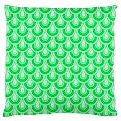 Awesome Retro Pattern Green Large Cushion Cases (one Side) 