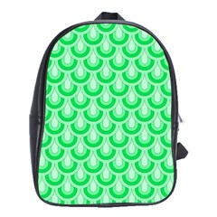 Awesome Retro Pattern Green School Bags (xl) 