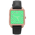 Awesome Retro Pattern Green Rose Gold Watches Front