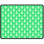 Awesome Retro Pattern Green Double Sided Fleece Blanket (Medium)  58.8 x47.4  Blanket Front