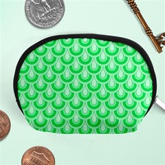 Awesome Retro Pattern Green Accessory Pouches (medium) 