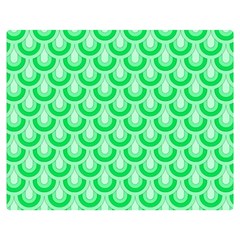 Awesome Retro Pattern Green Double Sided Flano Blanket (medium) 