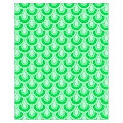 Awesome Retro Pattern Green Drawstring Bag (small)