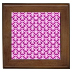 Awesome Retro Pattern Lilac Framed Tiles