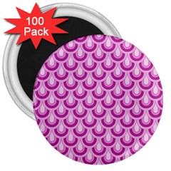 Awesome Retro Pattern Lilac 3  Magnets (100 Pack) by ImpressiveMoments