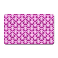 Awesome Retro Pattern Lilac Magnet (rectangular)