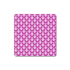 Awesome Retro Pattern Lilac Square Magnet by ImpressiveMoments