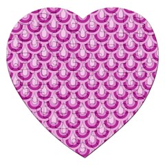 Awesome Retro Pattern Lilac Jigsaw Puzzle (heart)