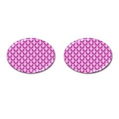 Awesome Retro Pattern Lilac Cufflinks (oval)