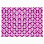 Awesome Retro Pattern Lilac Large Glasses Cloth (2-Side) Front