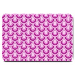 Awesome Retro Pattern Lilac Large Doormat 