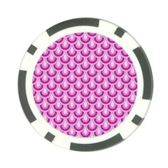 Awesome Retro Pattern Lilac Poker Chip Card Guards by ImpressiveMoments