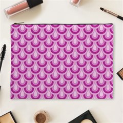 Awesome Retro Pattern Lilac Cosmetic Bag (xl)