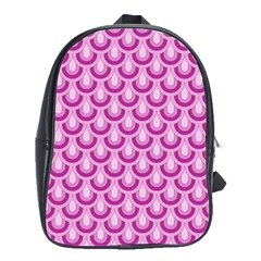 Awesome Retro Pattern Lilac School Bags(large) 