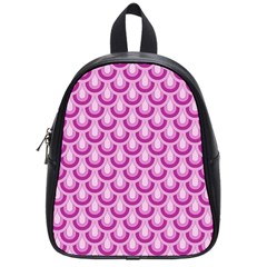 Awesome Retro Pattern Lilac School Bags (small) 