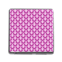 Awesome Retro Pattern Lilac Memory Card Reader (square)