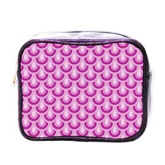 Awesome Retro Pattern Lilac Mini Toiletries Bags