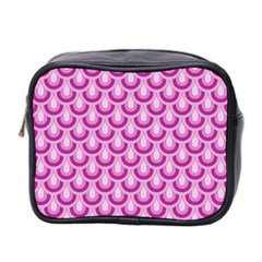 Awesome Retro Pattern Lilac Mini Toiletries Bag 2-side