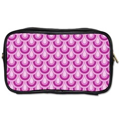 Awesome Retro Pattern Lilac Toiletries Bags 2-side