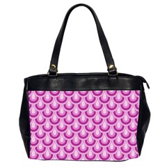 Awesome Retro Pattern Lilac Office Handbags (2 Sides) 