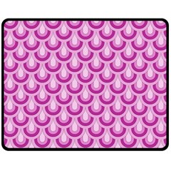 Awesome Retro Pattern Lilac Fleece Blanket (medium) 