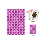 Awesome Retro Pattern Lilac Playing Cards (Mini)  Back