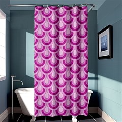 Awesome Retro Pattern Lilac Shower Curtain 36  X 72  (stall) 