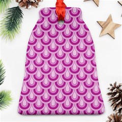 Awesome Retro Pattern Lilac Ornament (bell) 