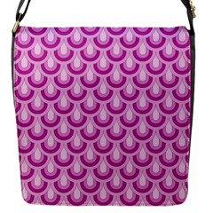 Awesome Retro Pattern Lilac Flap Messenger Bag (s)